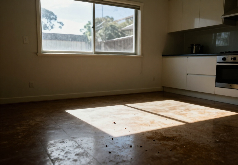 Rodent infestation in a Pyrmont apartment before treatment