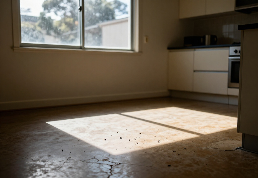 Cockroach infestation in a Pyrmont kitchen before treatment
